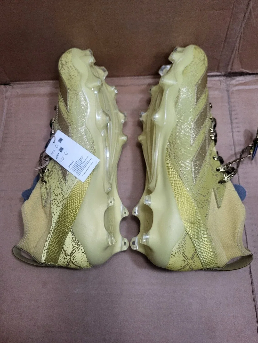 Adidas Adizero Impact Disney Cobra Gold Football Cleats Men Size 17 NWT